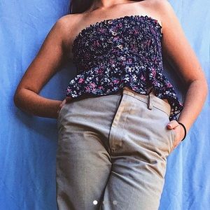 Small floral dainty babydoll blouse.